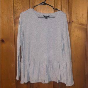 Long sleeve peplum sweater